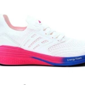 Avia Women's White and Pink Athletic Shoes